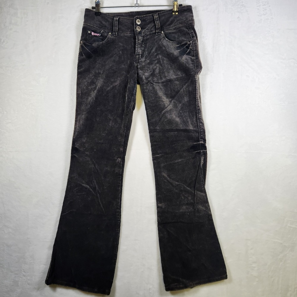 Bubblegum Corduroy Jeans Size 5/6‎ Gray Vintage Embellished